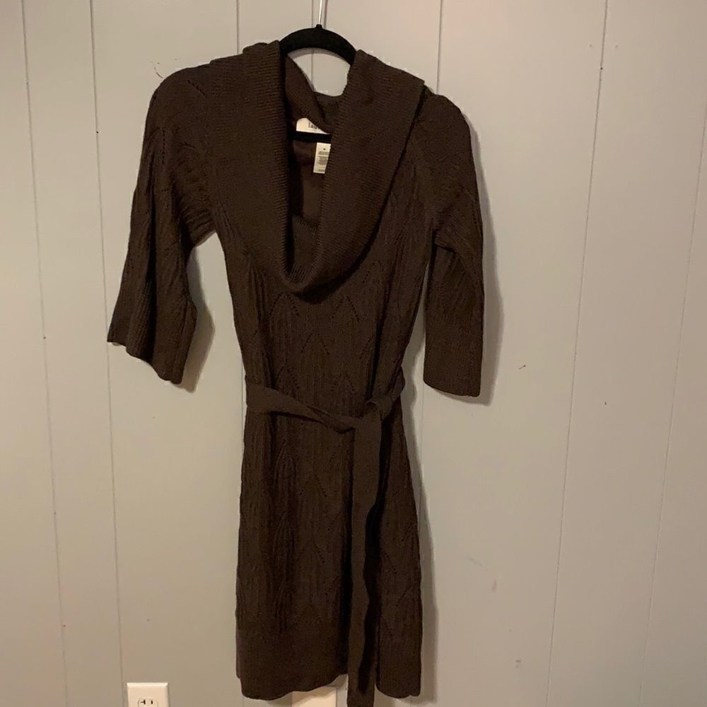 Laundry by Design Chocolate Sweater Dress Size Medium
